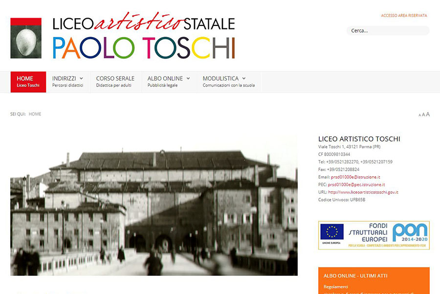 PCZeta Sviluppo Web Parma - Liceo Artistico Toschi